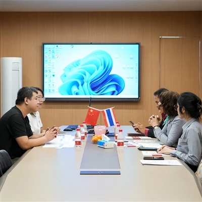 Cov neeg Thaib tuaj xyuas GNEE's TP1 Copper Tube Production Facility
